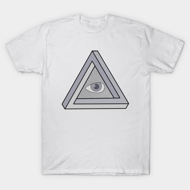 The Impossible Triangle and The Eye of God T-Shirt by DiegoCarvalho